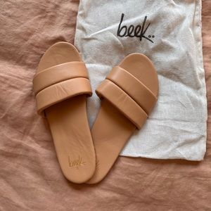 Beek Sugarbird Leather Slide Sandal